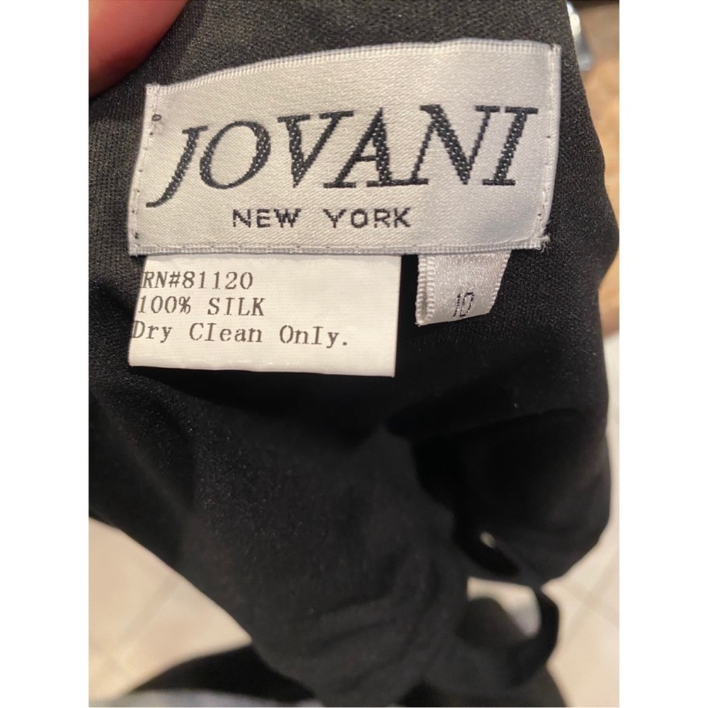 Jovani Strapless Black Cocktail Dress - Picture 7 of 9